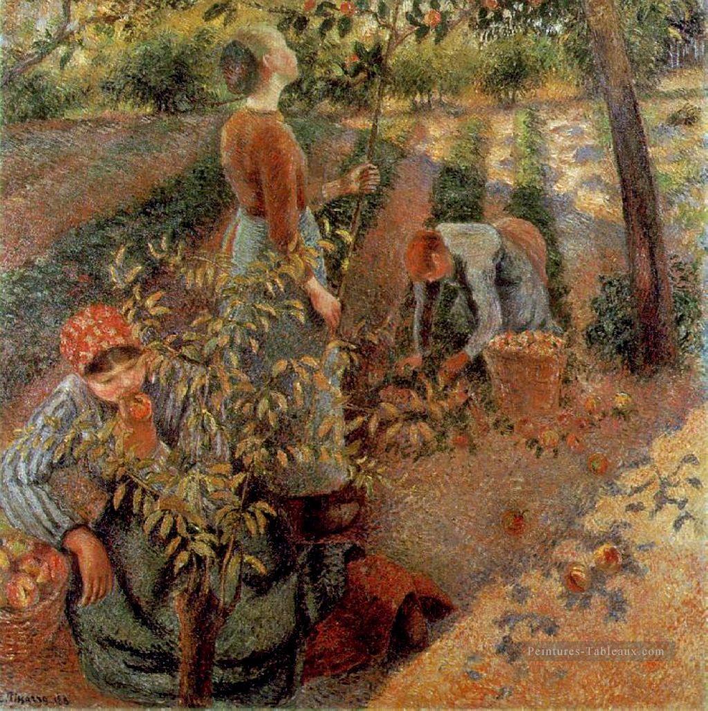 les cueilleurs de pommes 1886 Camille Pissarro Peintures à l'huile